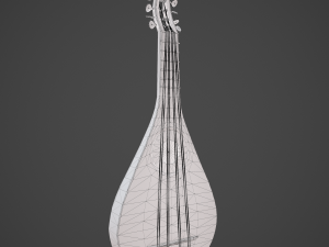 Medieval gittern 3D 模型