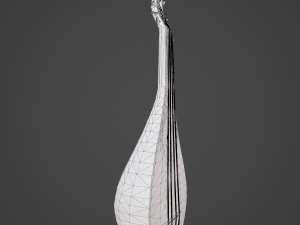 Medieval gittern 3D 模型