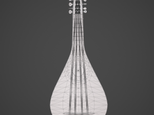 Medieval gittern 3D 模型