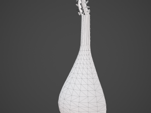 Medieval gittern 3D 模型
