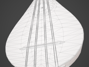 Medieval gittern 3D 模型