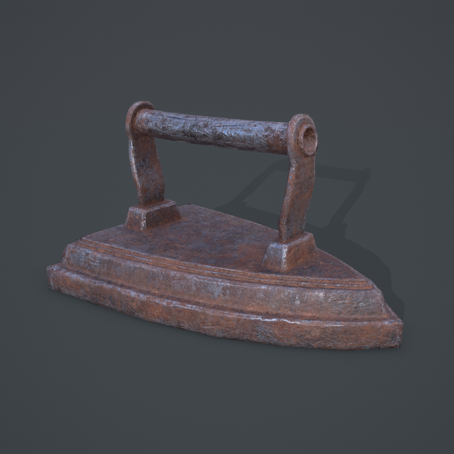 Medieval clothes iron 3Dモデル .c4d .max .obj .3ds .fbx .stl .blend 