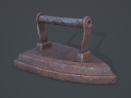 Medieval Clothes Iron 3D Model