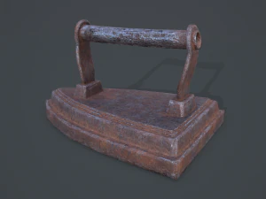 Medieval clothes iron 3D Model