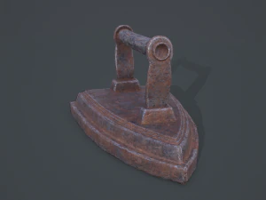 Medieval clothes iron 3D Model