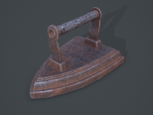 Medieval clothes iron 3Dモデル