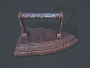 Medieval clothes iron 3D Model