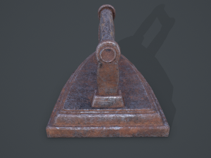 Medieval clothes iron 3Dモデル