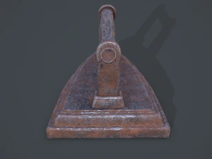 Medieval clothes iron 3D Model