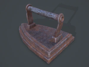 Medieval clothes iron 3D Model