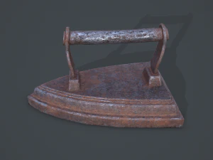 Medieval clothes iron 3D Model