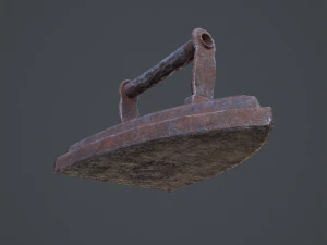 Medieval clothes iron 3D Model