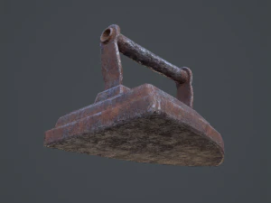 Medieval clothes iron 3D Model
