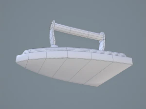 Medieval clothes iron 3D Model