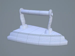 Medieval clothes iron 3D Model