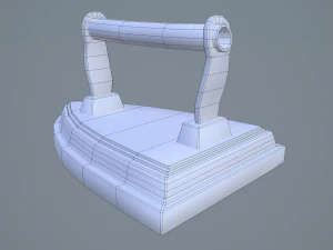 Medieval clothes iron 3D Model
