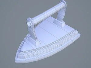 Medieval clothes iron 3D Model