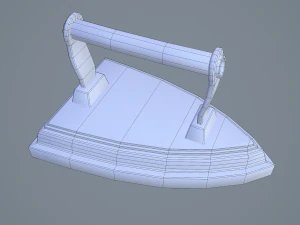 Medieval clothes iron 3D Model