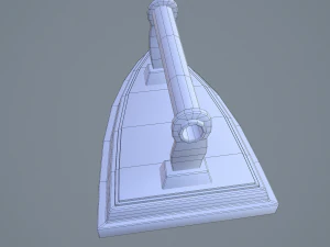 Medieval clothes iron 3D Model