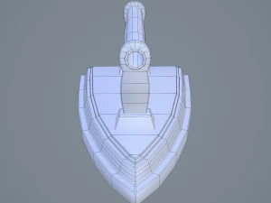 Medieval clothes iron 3D Model