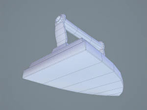 Medieval clothes iron 3D Model