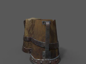 medieval style beer mug 3D Model