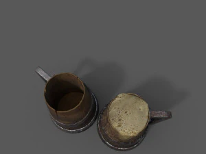 medieval style beer mug 3D Model