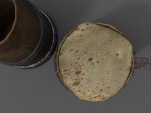 medieval style beer mug Modelo 3D