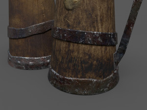 medieval style beer mug Modelo 3D