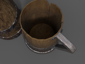 medieval style beer mug Modelo 3D