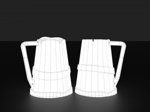 medieval style beer mug Modelo 3D