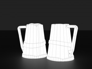 medieval style beer mug Modelo 3D