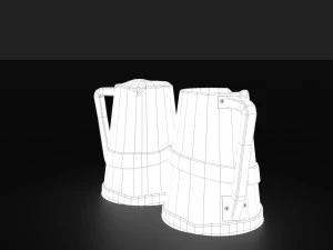 medieval style beer mug 3D Model
