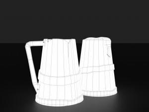medieval style beer mug Modelo 3D