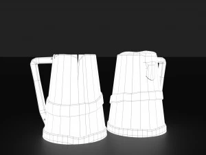 medieval style beer mug 3D Model