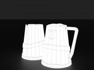 medieval style beer mug Modelo 3D