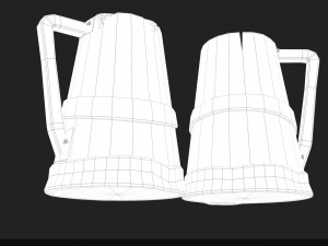 medieval style beer mug Modelo 3D