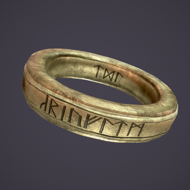 medieval ring Modèle 3D .c4d .max .obj .3ds .fbx .stl .blend 