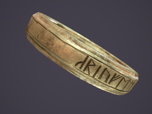medieval ring Modèle 3D