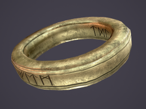 medieval ring Modèle 3D