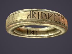 medieval ring Modèle 3D