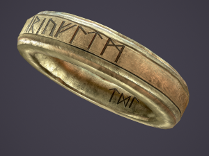 medieval ring Modèle 3D