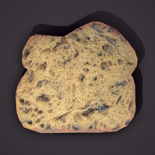 Slice of bread Modelo 3D .c4d .max .obj .3ds .fbx .stl .blend 