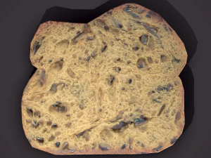 Sneetje brood 3D Model