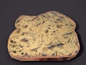 Slice of bread Modelo 3D