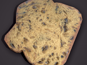 Slice of bread Modelo 3D