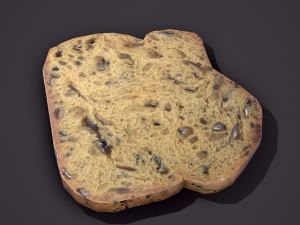 Slice of bread Modelo 3D