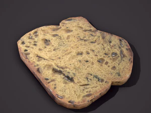 Slice of bread 3D Model