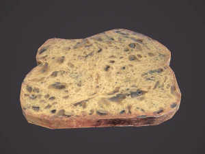 Slice of bread 3D Model