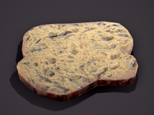 Slice of bread Modelo 3D